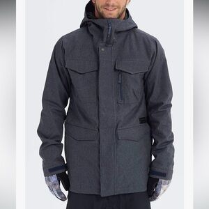 Burton Men's Covert Jacket Men's black Hooded snowboard Size Small